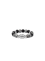Buddha to Buddha Armband Spirit Bead Mix Grijs Picasso Jaspis