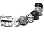 Armband Spirit Bead Mix Grijs Picasso Jaspis | Juwelier De Va