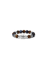 Buddha to Buddha Spirit Perlenmix Armband Sodalith Tigerauge