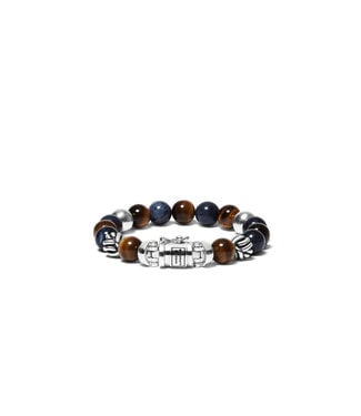 Spirit Kraal Mix Armband Sodalite Tijgeroog