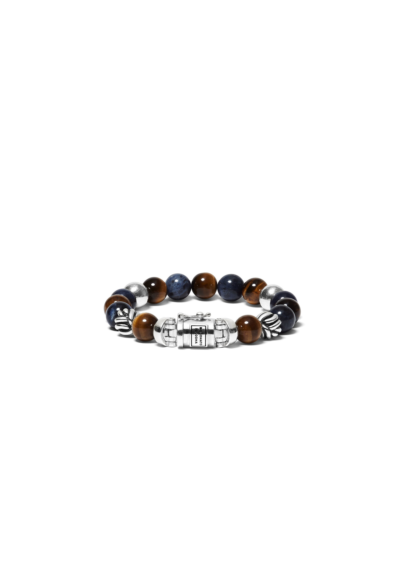Buddha to Buddha Buddha to Buddha Armband Spirit Bead Mix Sodaliet Tijgeroog