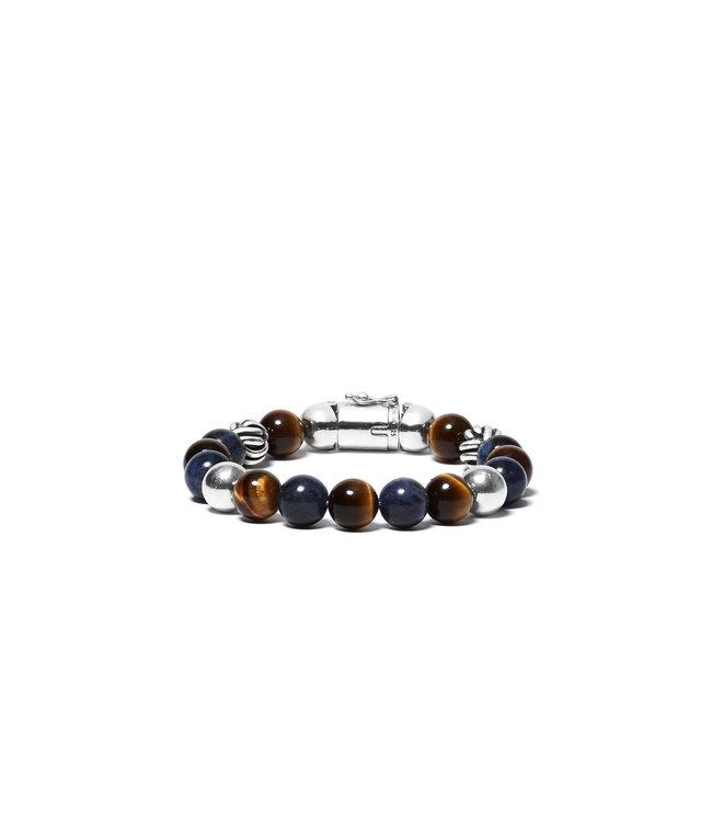 Buddha to Buddha Spirit Perlenmix Armband Sodalith Tigerauge