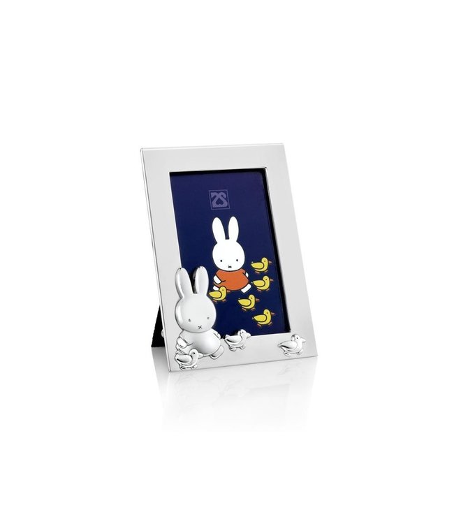 Zilverstad Photo frame miffy with ducks 6x9 cm, silver-plated