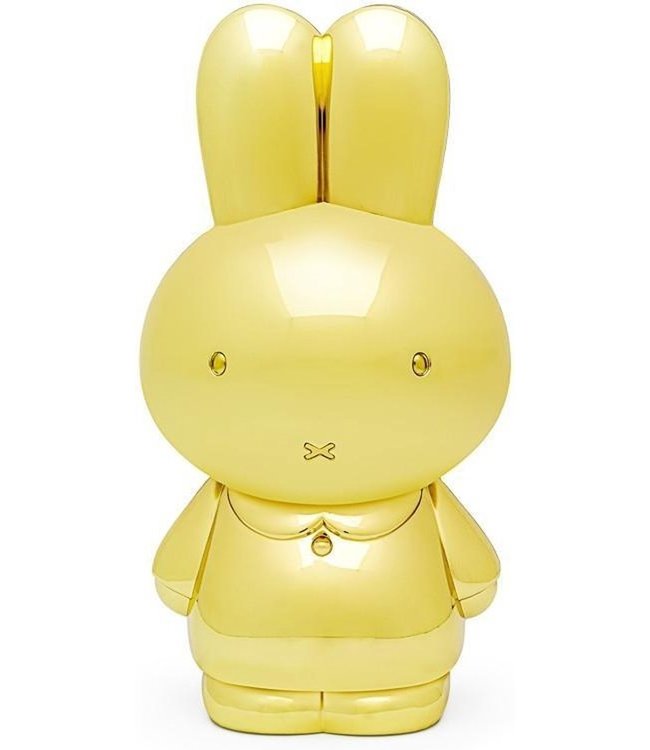 Zilverstad Money box miffy, gold colour15x7,5x7cm