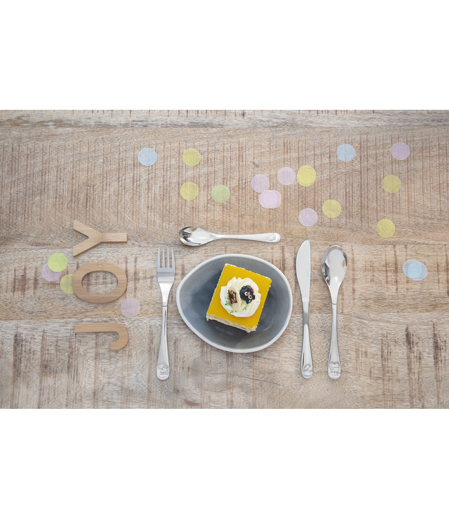 Zilverstad Zilverstad - Kinderbestek 4-delig Huisdieren- Gratis te graveren