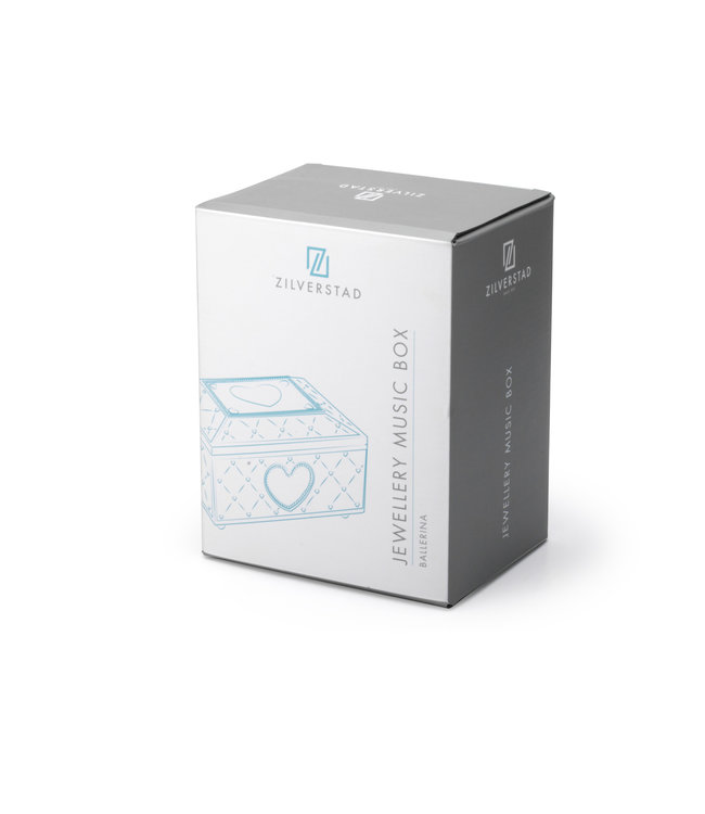 Zilverstad Sieradenspeeldoos Ballerina Verzilverd Gelakt- Gratis te graveren