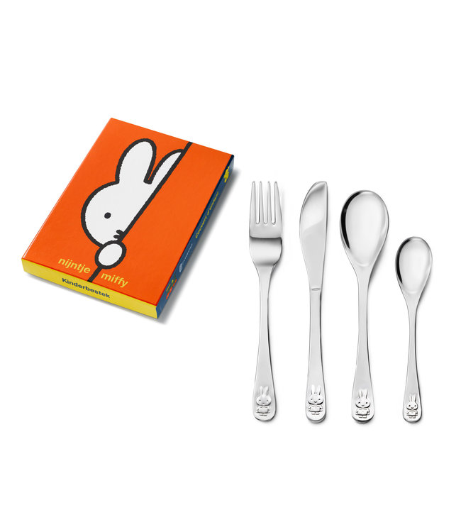 Zilverstad Kinderbesteck Miffy 4-teilig Edelstahl