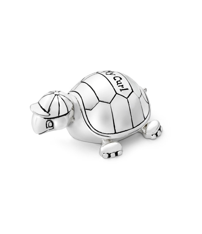 Zilverstad Tanden-/haarlokdoosje Schildpad zilv. kl.- Gratis te graveren