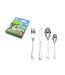 Zilverstad Children cutlery Pets - 4 pieces - stainless steel - free engraving