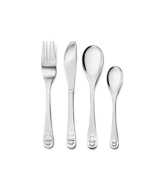 Zilverstad Miffy Baby Cutlery Set 4-piece Stainless Steel