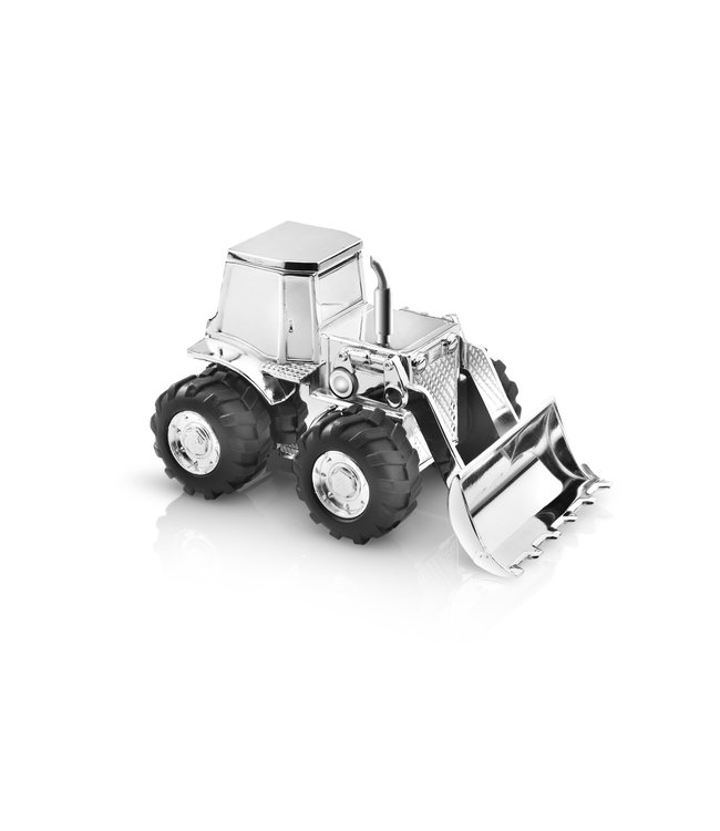 Zilverstad Tractor Money Box Silver Color 14x8x9cm