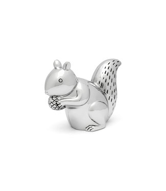 Zilverstad Sparbüchse Eichhörnchen Silberfarben - Kostenlos gravierbar