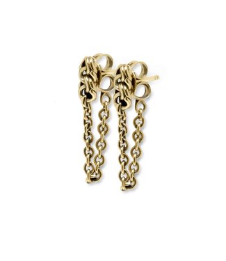 Buddha to Buddha Davina Gold Earring 14kt YG Single Piece