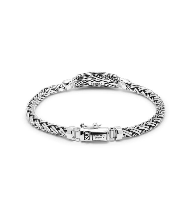 Buddha to Buddha Exclusieve Katja XS Zwart Spinel Limited Armband Zilver Gold 14kt van 925 Sterling Zilver – Gratis Gravure