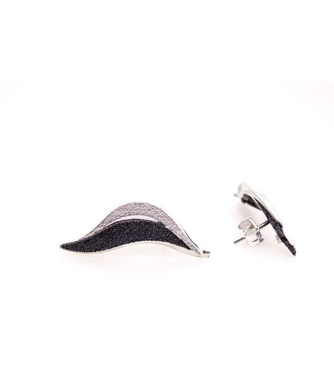 Arior Barcelona Brisa oorbel - Geoxideerd getint