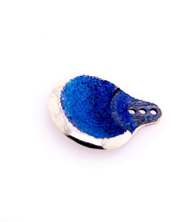 Arior Barcelona Ratio blauwe Duplex oorbel - Geoxideerd getint