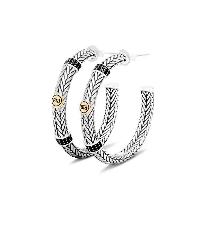 Buddha to Buddha Buddha to Buddha Earrings Ellen Limited Hoops Silver Gold 14kt nr. 385/500