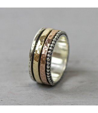 Jeh Jewels Ring twee kleuren goldfilled