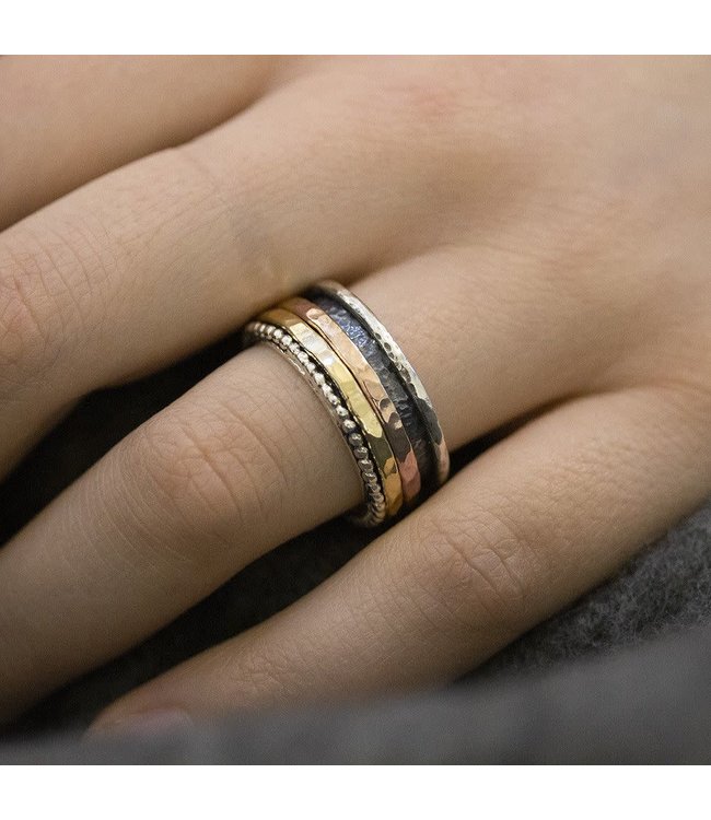 Jeh Jewels Ring two-coloured goldfilled