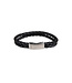 AZE Jewels Lederarmband Iron Double Shot Black