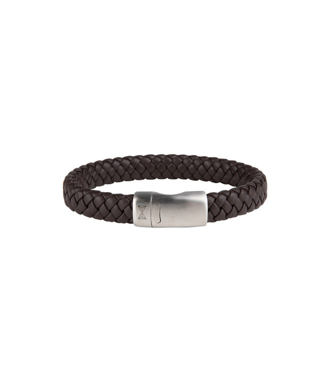 AZE Jewels Leather Bracelet Iron Jack Brown