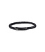 AZE Jewels Lederarmband Iron Single String Black-on-Black