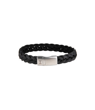 AZE Jewels Lederarmband Iron Big Wave Black