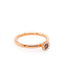 Bloch & Co Rosé gouden Ring 750 met chocolade diamant BL 0,11 + 0,06