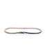 Bloch & Co 18 crt White gold Tennis Bracelet Rainbow with 7.14ct Sapphire 18cm
