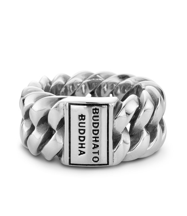 Buddha to Buddha Schakel Ring Zilver