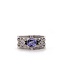 W. de Vaal Ring 14krt white gold with Tanzanite.
