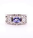 W. de Vaal Ring 14krt white gold with Tanzanite.