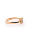 W. de Vaal 14 krt. rose gold ring with chocolate diamond