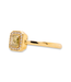 W. de Vaal 14 krt. yellow gold ring with diamond