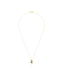 W. de Vaal 14 krt. Halskette aus Gelbgold mit Diamant