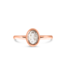 W. de Vaal 14 krt. red gold ring with diamond