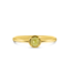 W. de Vaal 14 krt. yellow gold ring with diamond