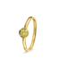 W. de Vaal 14 krt. yellow gold ring with diamond