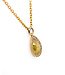 W. de Vaal 14 krt. Halskette aus Gelbgold mit Diamant