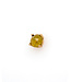 W. de Vaal 14 krt. geelgouden oorstekers met diamant