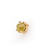 W. de Vaal 14 krt. yellow gold ear studs with diamonds