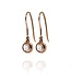 W. de Vaal 14 krt. red gold earrings with diamonds