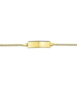 Engraving bracelet Gold 14krt Gourmet Plate 5,0 mm