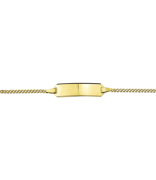 Engraving bracelet Gold 14krt Gourmet Plate 5,0 mm