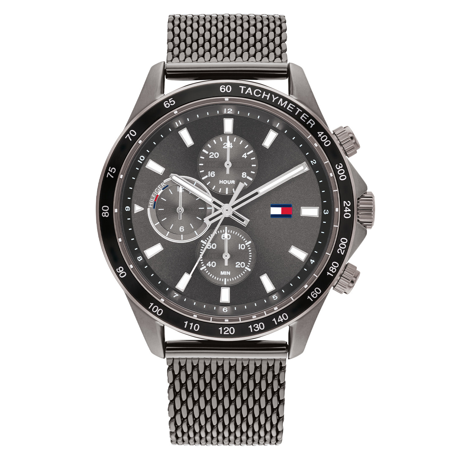 Tommy Hilfiger TH1792019 Uhr Herren Stahl Gunmetal Link Strap 44mm