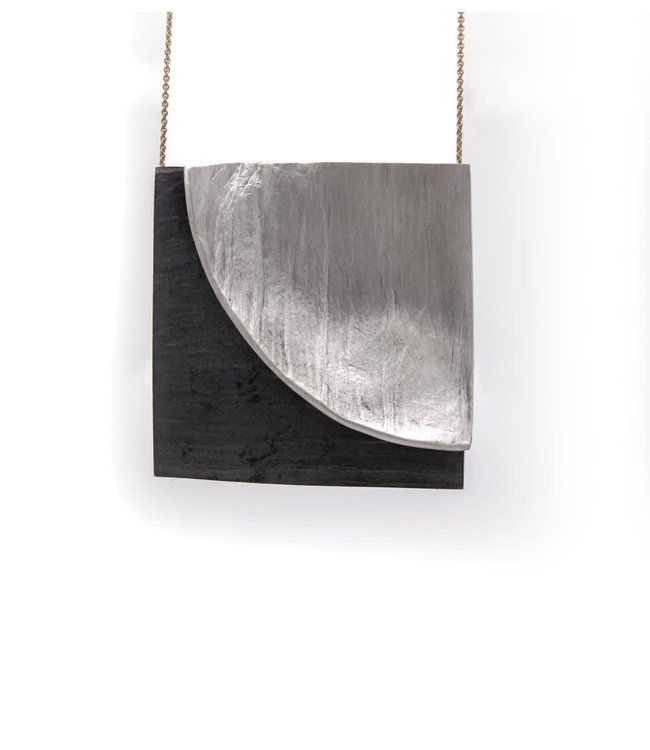 Arior Barcelona Zilveren hanger Doble Fulla Gran