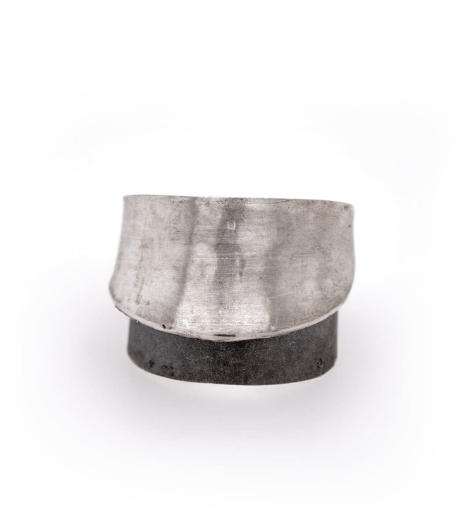 Arior Barcelona Zilveren ring Doble Fulla Gran