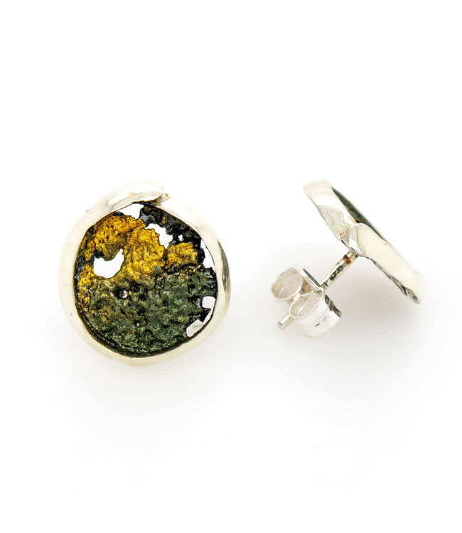 Arior Barcelona Envit Verd Liquen Kleine oorbellen