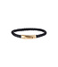 AZE Jewels Lederarmband Iron Single String Gold