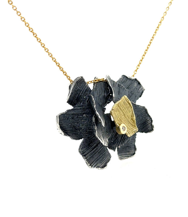 Arior Barcelona Summum Zilver en Gouden pendant groot